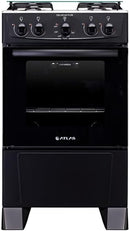 Fogão Atlas 4 bocas preto com forno limpa fácil Coliseum Plus - Forno 50l