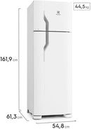 Geladeira Electrolux Cycle Defrost 260L Super Freezer Duplex Branca (DC35A) - 127 Volts