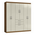 Guarda Roupas Casal 7 Portas 2 Gavetas Lisboa Aramóveis (BRANCO)