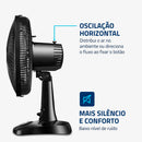MONDIAL Ventilador de Mesa 110V, 30cm, 6 pás, Super Power - VSP-30-B
