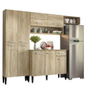 Cozinha Compacta Arizona Glam Carvalho com Branco Carraro
