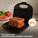 Sanduicheira Minigrill Gourmet com Chapa Dupla e Revestimento Antiaderente 220V 750W Multi - CE044