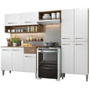 Cozinha Compacta Madesa Emilly Pop Com Armário e Balcão - Rustic/preto