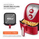 MONDIAL Fritadeira Sem Óleo Grand Family Inox - 5L, 127V, Preto, 1900W - AFN-50-BI