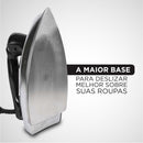 BLACK+DECKER Ferro de Passar Roupa a Seco VFA1110TM2 1100W Preto 110V