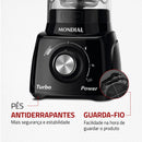 MONDIAL Liquidificador Turbo Power, Preto, 550W, 220V - L-99 FB