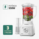 MONDIAL Liquidificador Turbo Power, Preto, 550W, 220V - L-99 FB