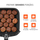 MONDIAL Fritadeira Sem Óleo Grand Family Inox - 5L, 127V, Preto, 1900W - AFN-50-BI
